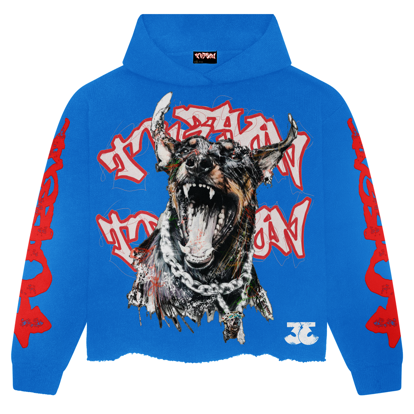 Blue TRӠYON Oversized Hoodie (Unisex)