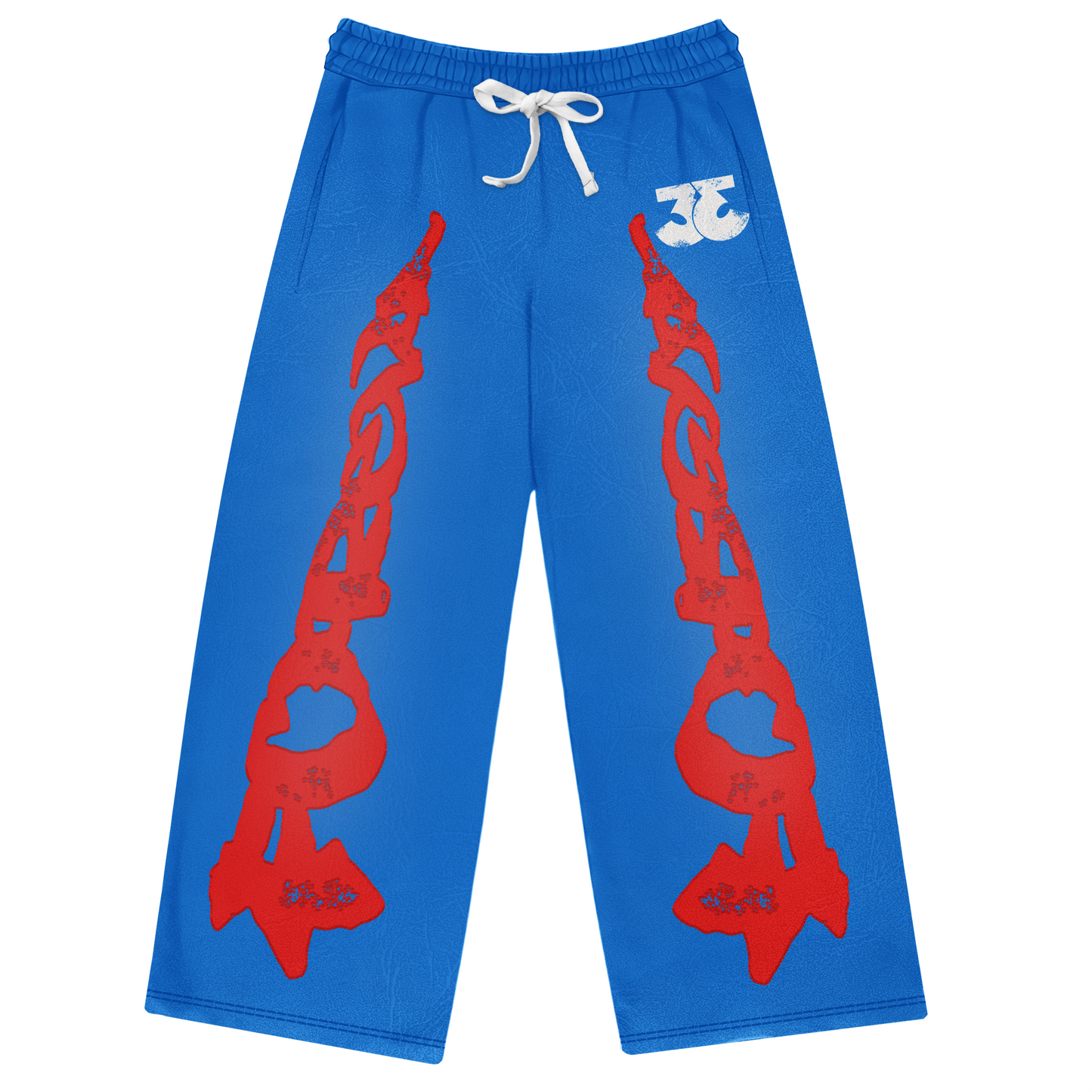 Blue TRӠYON Oversized Trousers (Unisex)