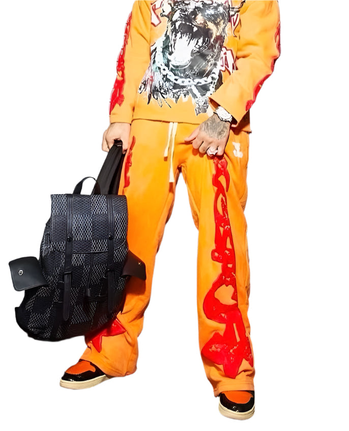 Orange TRӠYON Oversized Trousers (Unisex)