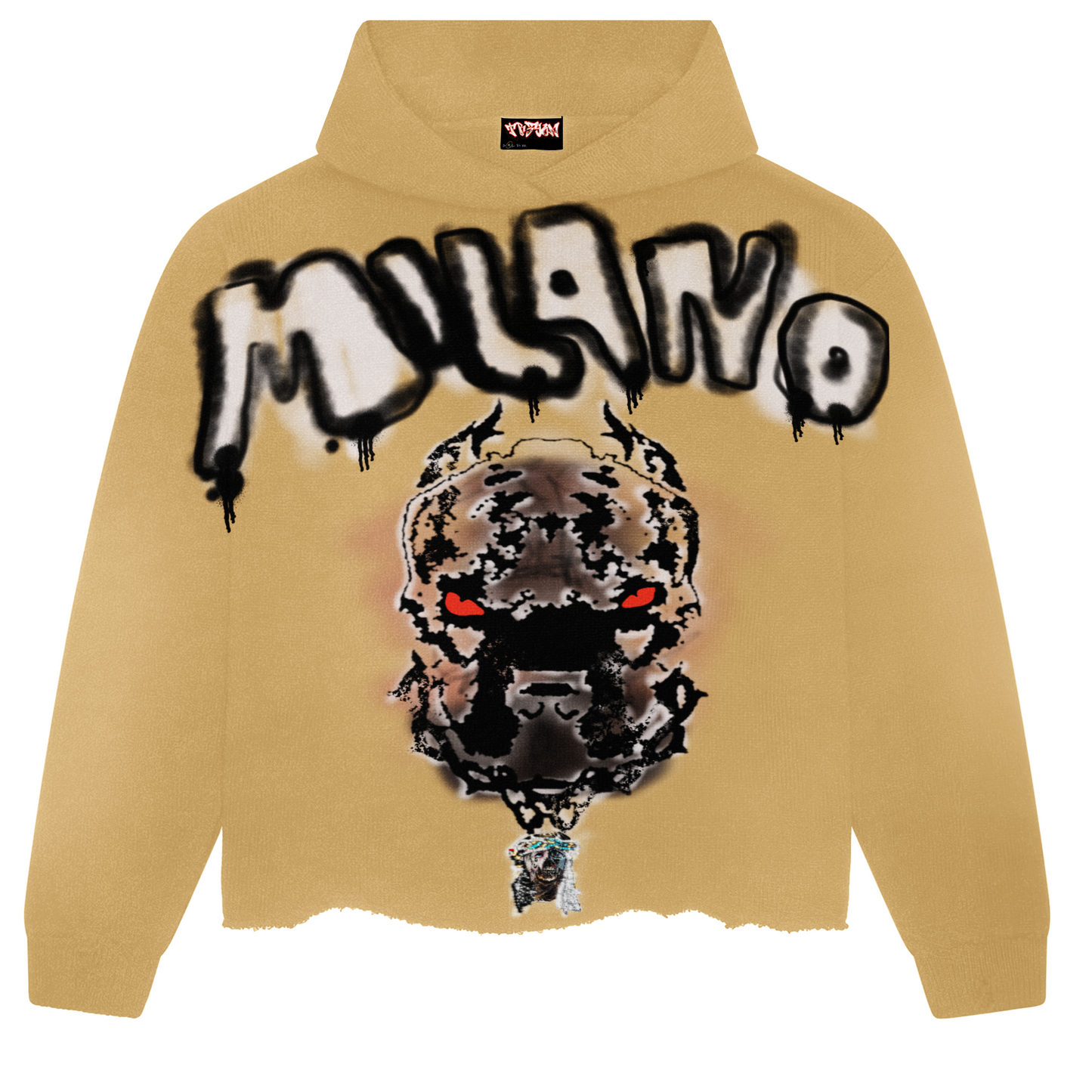 Tan MILANO Oversized Hoodie (Unisex)