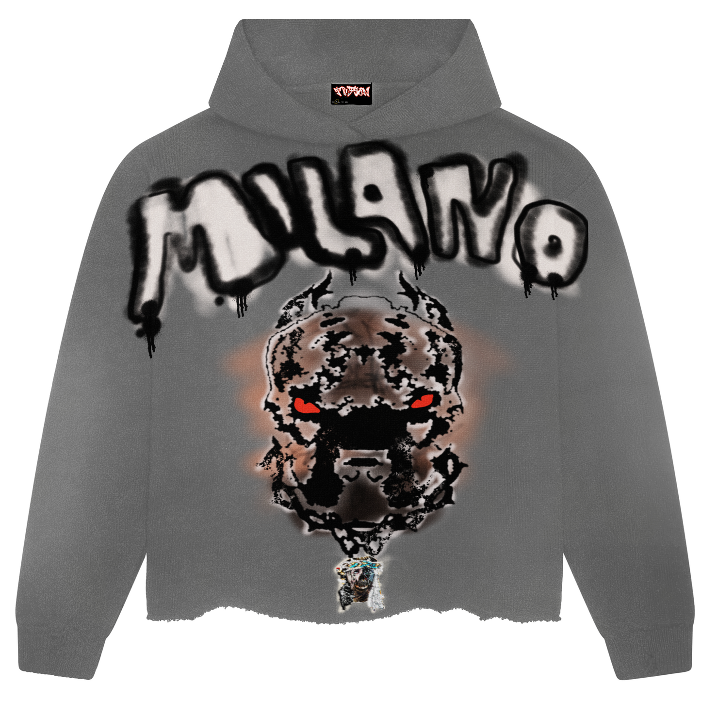 Gray MILANO Oversized Hoodie (Unisex)