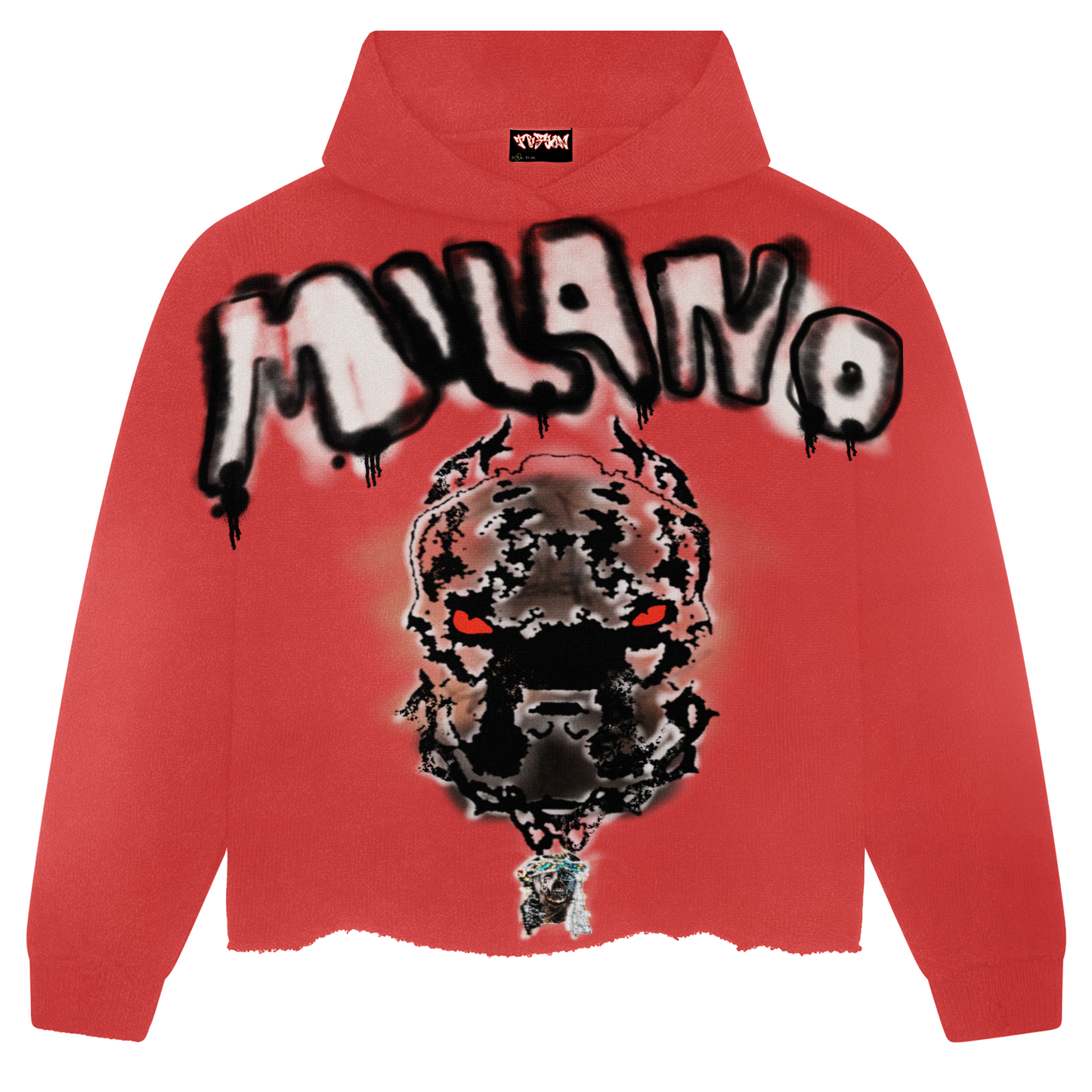 Red MILANO Oversized Hoodie (Unisex)