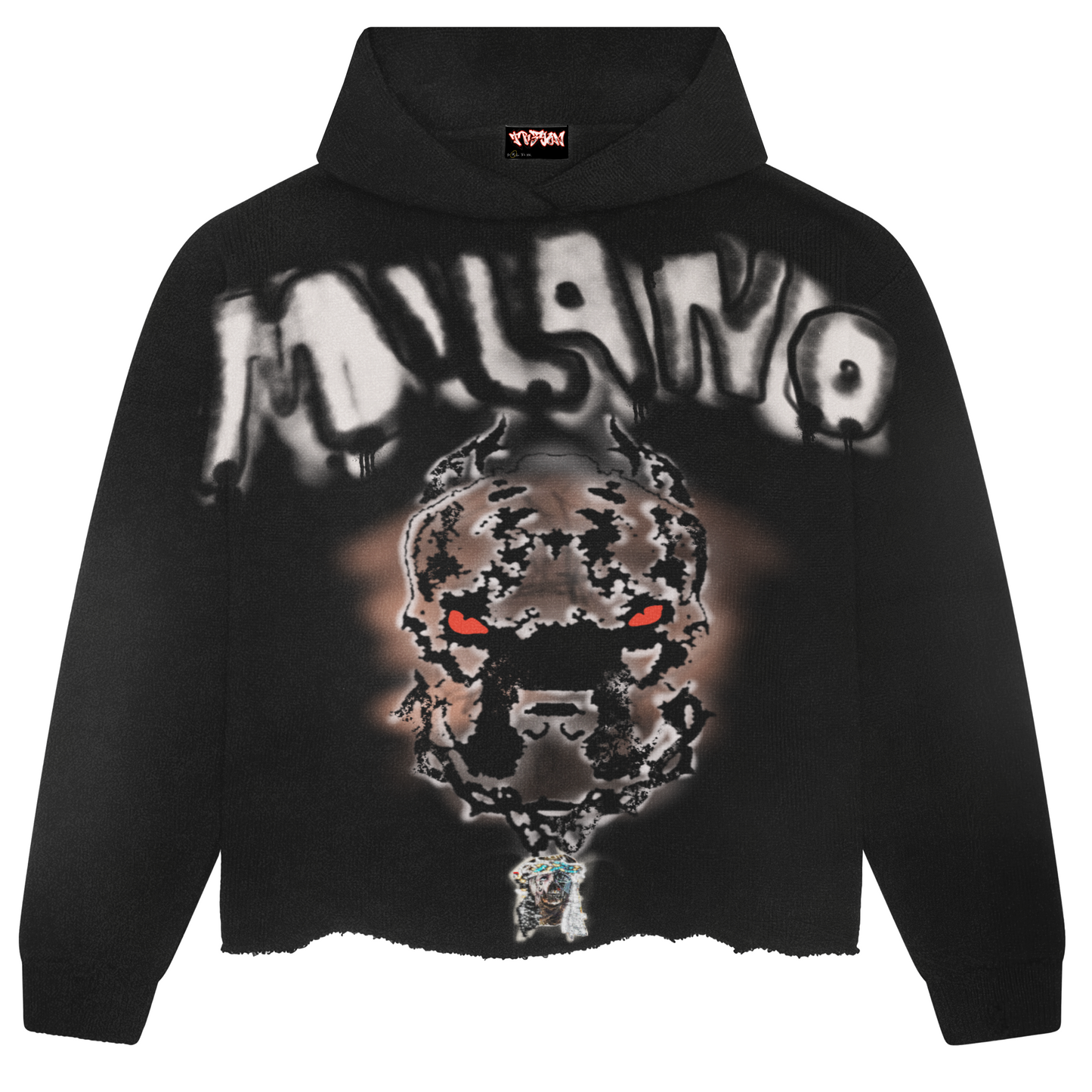 Black MILANO Oversized Hoodie (Unisex)
