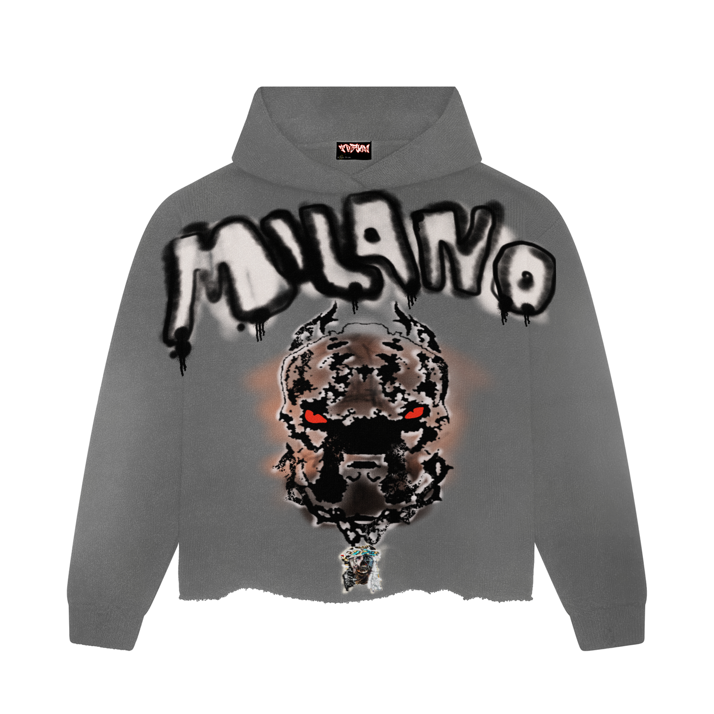 Gray MILANO Oversized Hoodie (Unisex)