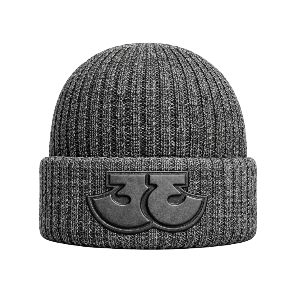 TRӠYON Ribbed Knit Beanie - Charcoal
