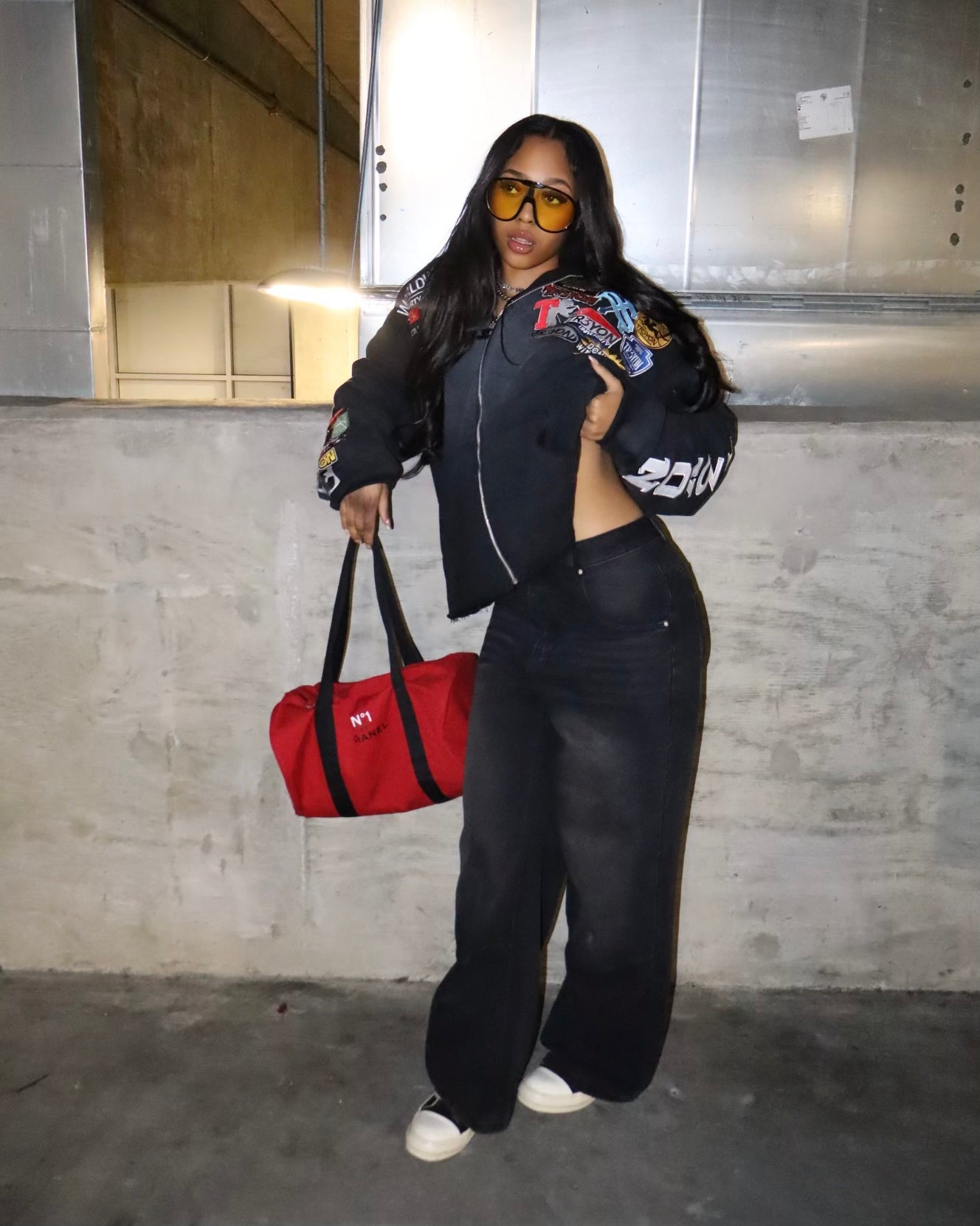 Black "Patch" TRӠYON Jacket (Unisex)