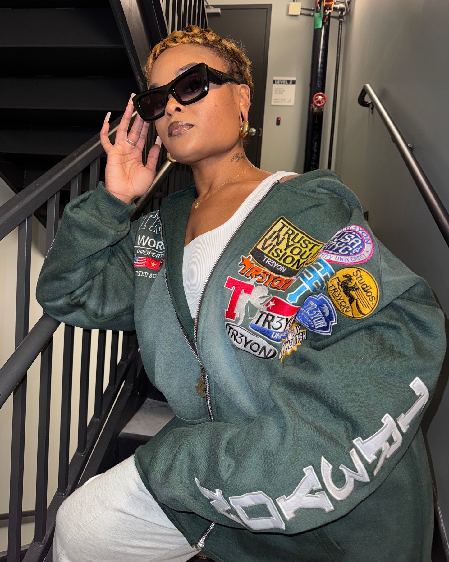 Green "Patch" TRӠYON Jacket (Unisex)