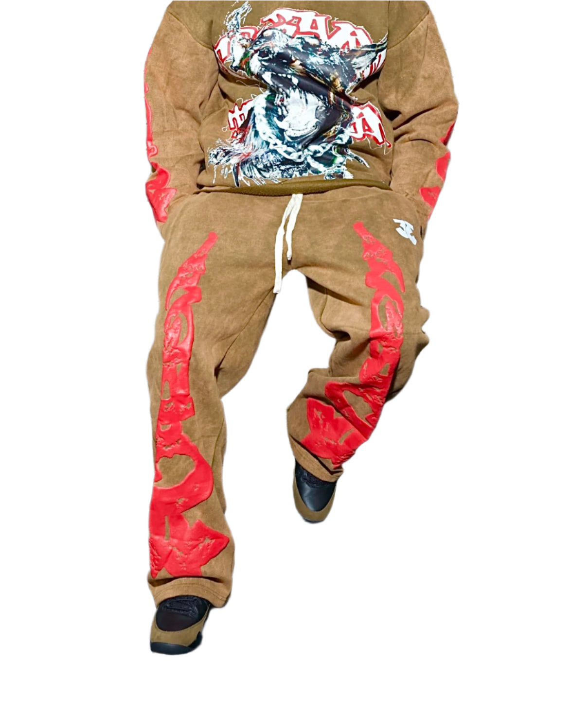 Olive Green TRӠYON Oversized Trousers (Unisex)