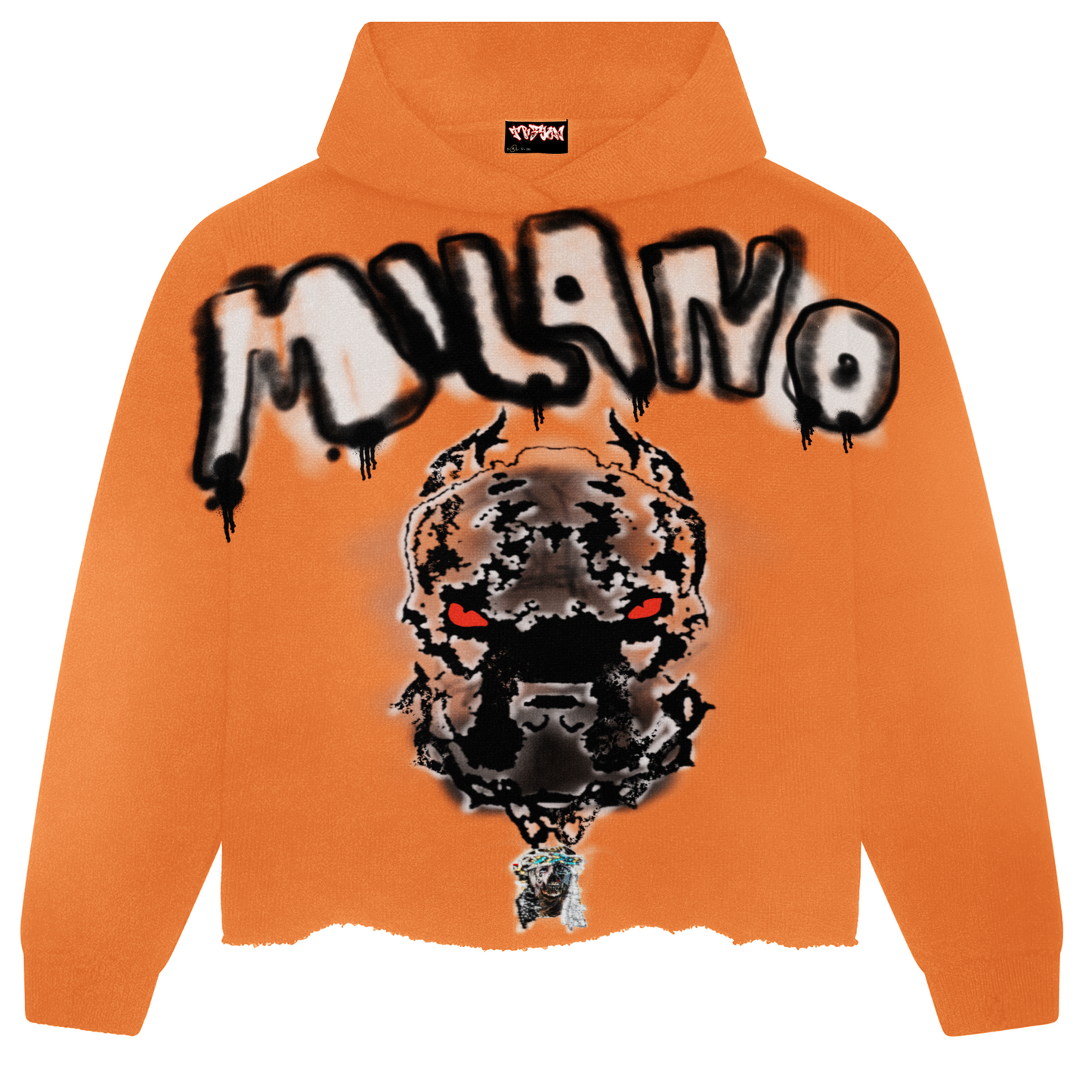 Burnt Orange MILANO Oversized Hoodie (Unisex)