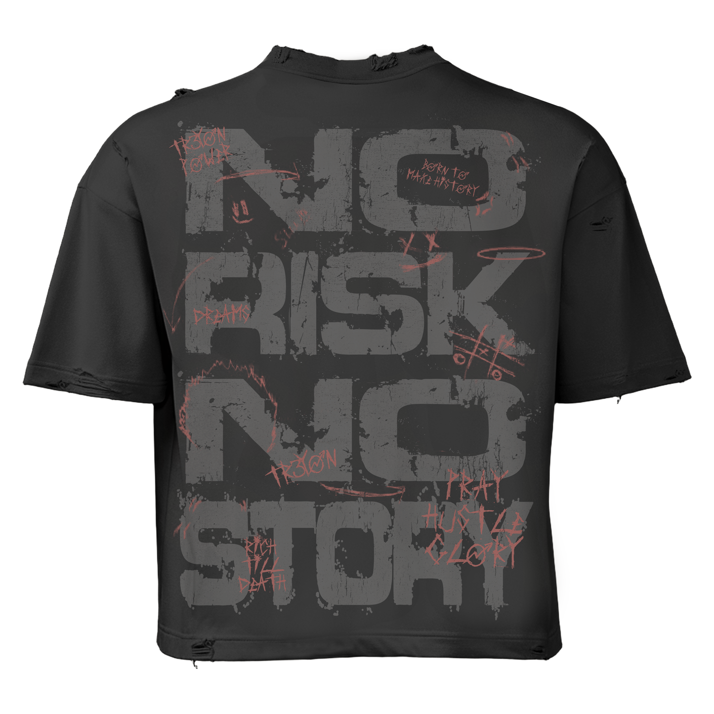 Black No Risk No Story TRӠYON Tee (Unisex)