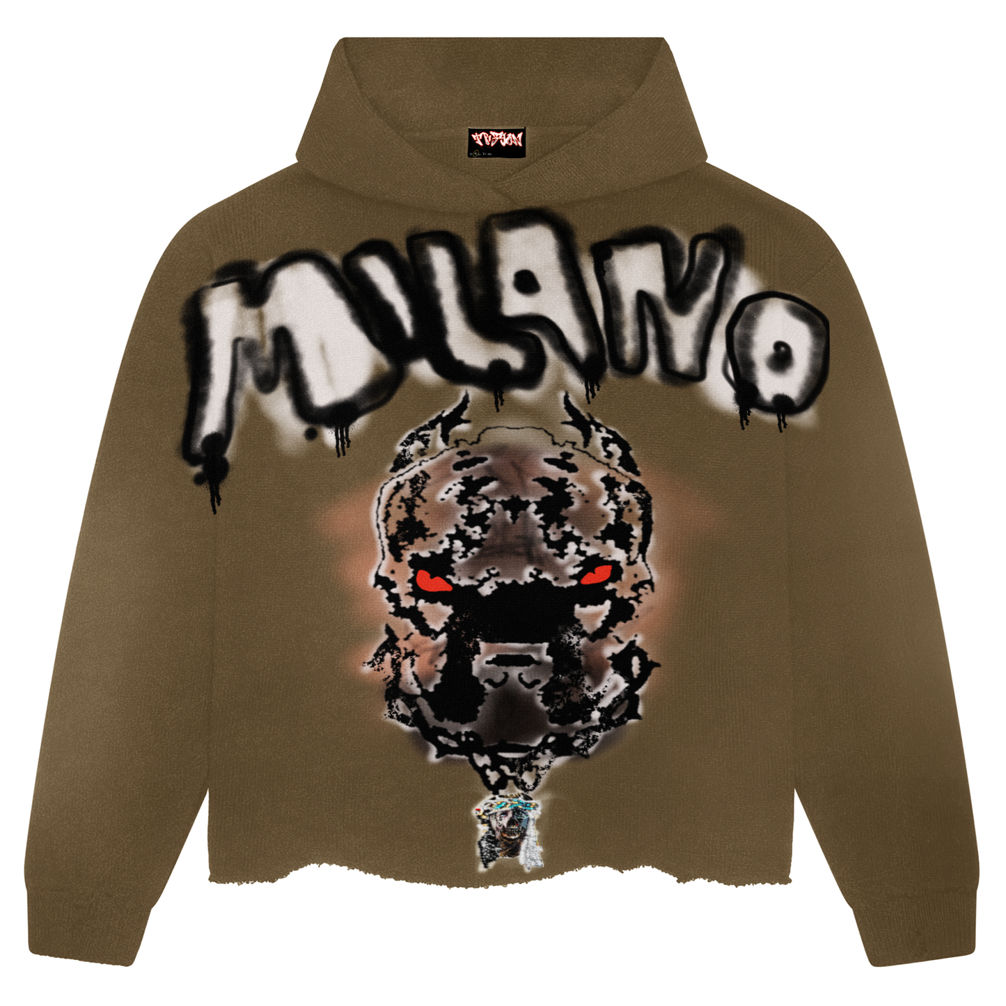 Olive Green MILANO Oversized Hoodie (Unisex)