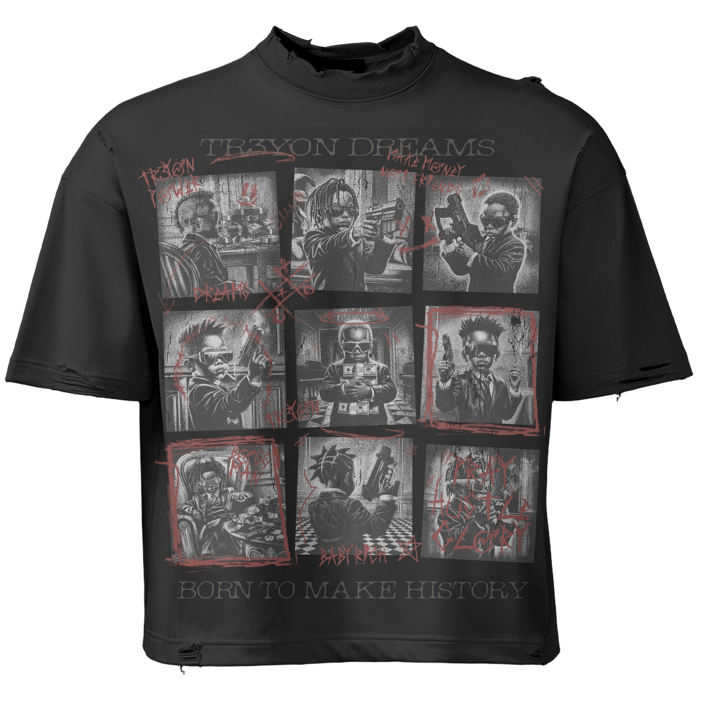 Black No Risk No Story TRӠYON Tee (Unisex)