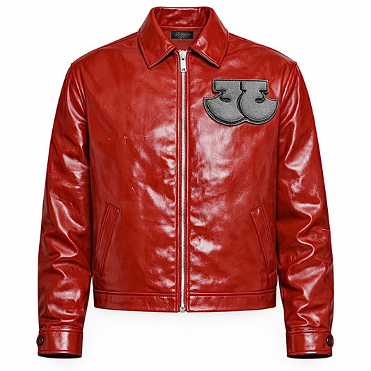 TRӠYON Leather Jacket - Rouge No. 01