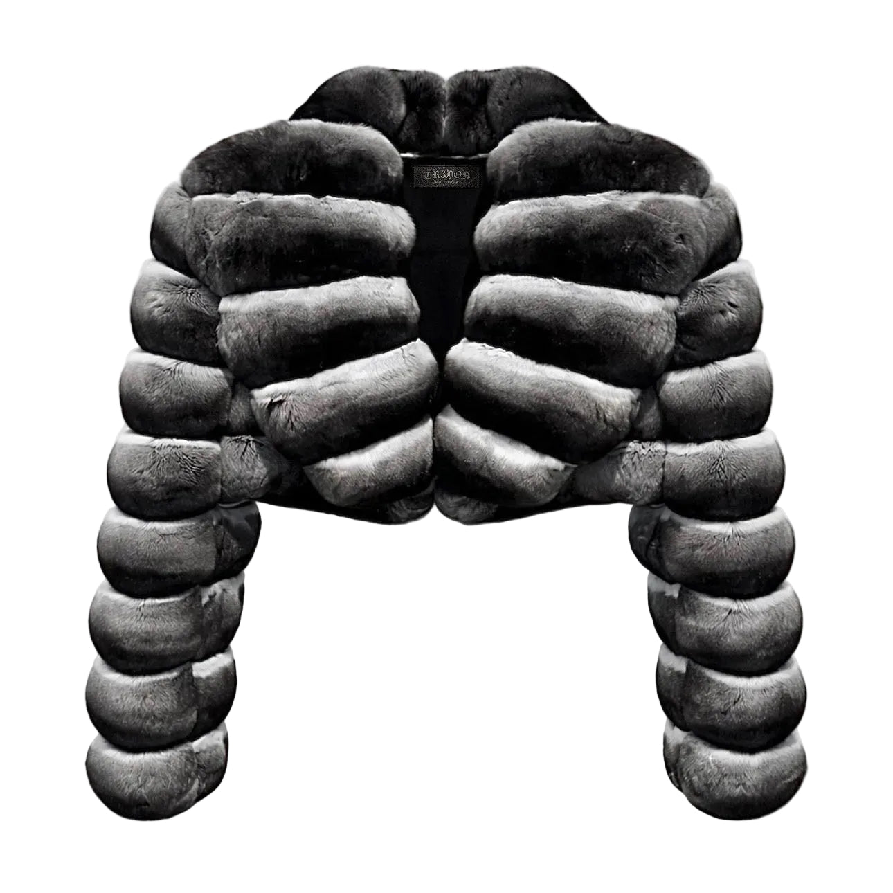 TRӠYON Cropped Chinchilla Coat – Frostbite Phantom