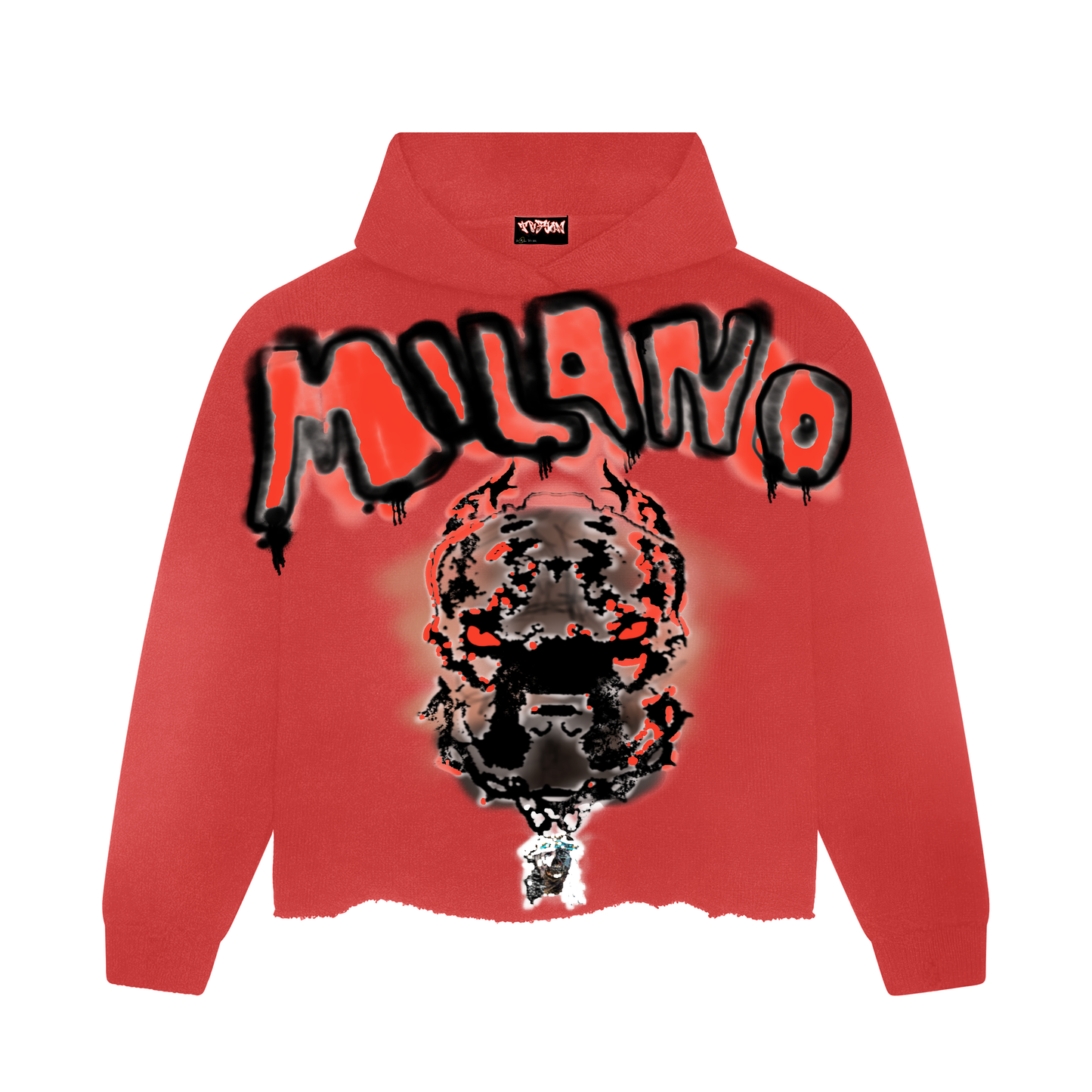 MILANO Oversized Hoodie - Cardinal Flame