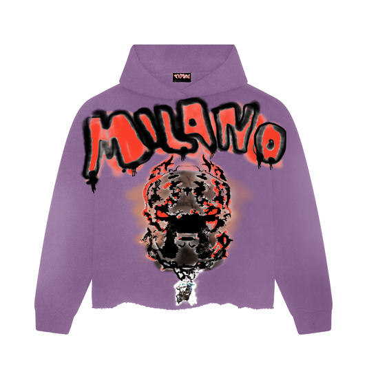 MILANO Oversized Hoodie - Purple Throne