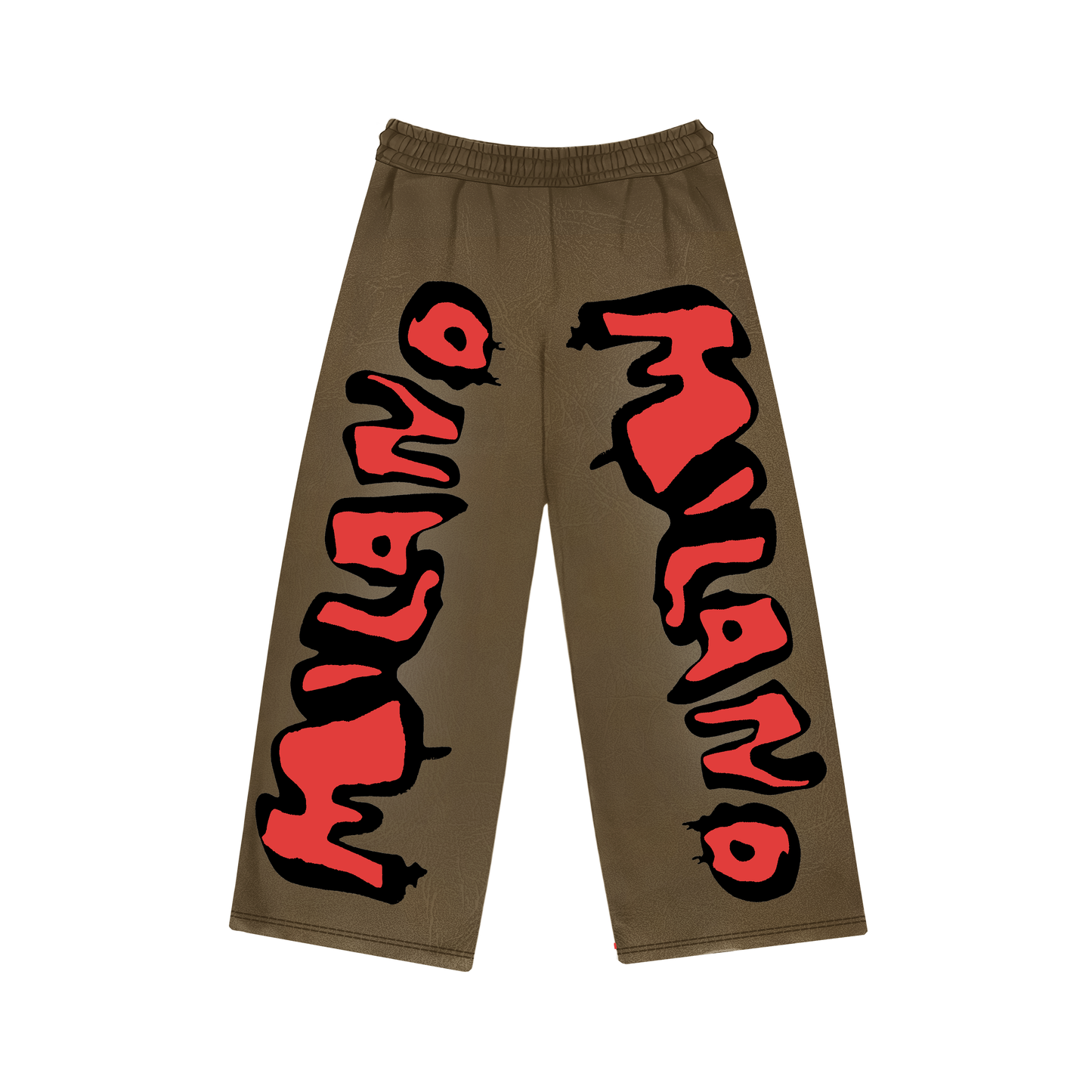 MILANO Oversized Trousers - Olive Python