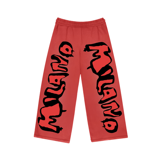 MILANO Oversized Trousers - Cardinal Flame